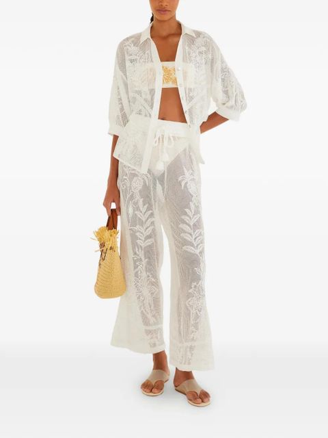 FARM Rio floral buttoned shirt - White - zdjęcie produktu nr 2