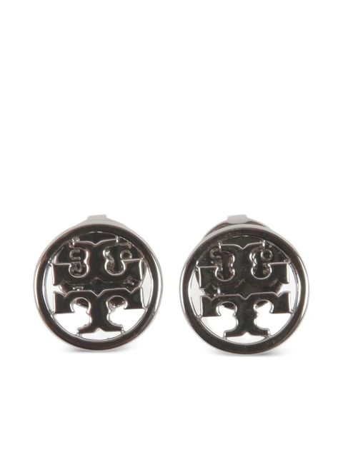 Tory Burch logo-detail stud earrings - Silver - zdjęcie produktu nr 1