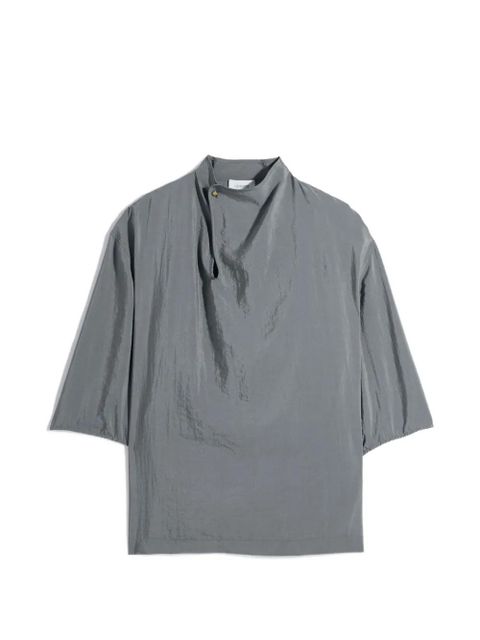 LEMAIRE jewel-button collar blouse - Grey - zdjęcie produktu nr 1