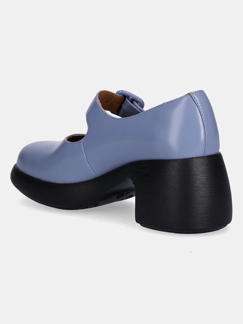 Camper czółenka skórzane Thelma II kolor niebieski na słupku K201801-002