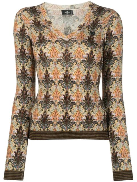 ETRO paisley-pattern sweater - Yellow - zdjęcie produktu nr 1