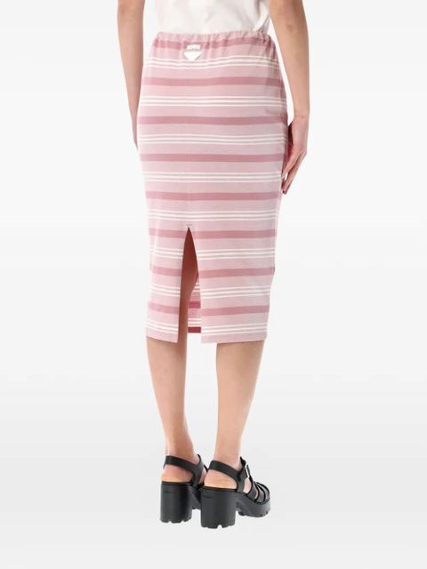 Prada stripe-pattern midi skirt - Pink - zdjęcie produktu nr 2