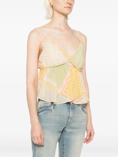 Free People Alix printed tank - Green - zdjęcie produktu nr 2