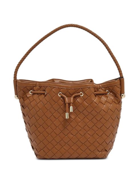 TWINSET woven drawstring tote bag - Brown - zdjęcie produktu nr 1
