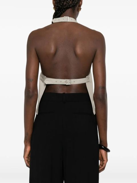 WARDROBE.NYC Clean backless top - Neutrals