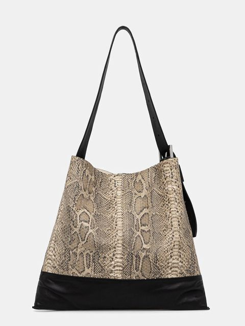 AllSaints torebka skórzana kolor żółty W560XD