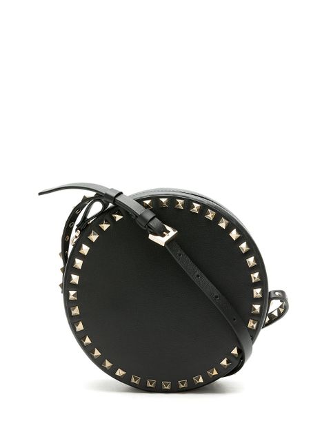 Valentino Garavani Rockstud leather crossbody bag - Black - zdjęcie produktu nr 1