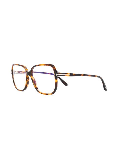 TOM FORD Eyewear oversized frame glasses - Brown - zdjęcie produktu nr 2