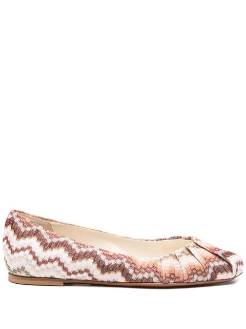 Missoni zigzag ballet flats - Brown - zdjęcie produktu nr 1