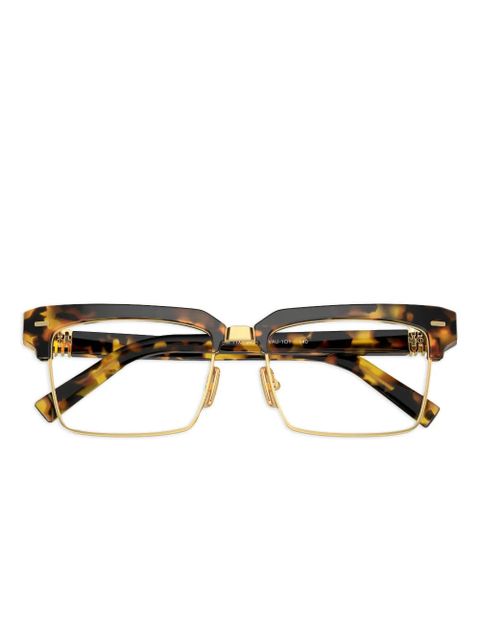Miu Miu Eyewear geometric-frame sunglasses - Brown