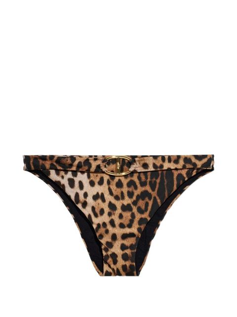 Moschino buckle leopard print bottoms - Neutrals - zdjęcie produktu nr 1