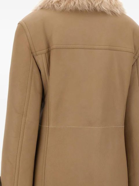 Rabanne lambskin fur-trimmed toggle coat - Neutrals - zdjęcie produktu nr 2