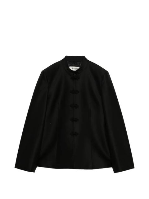 Róhe mandarin hourglass blazer - Black