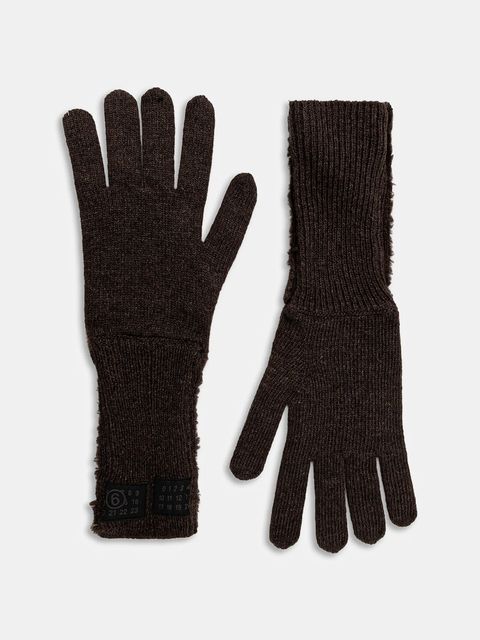 MM6 Maison Margiela rękawiczki z dodatkiem wełny - zdjęcie produktu nr 1