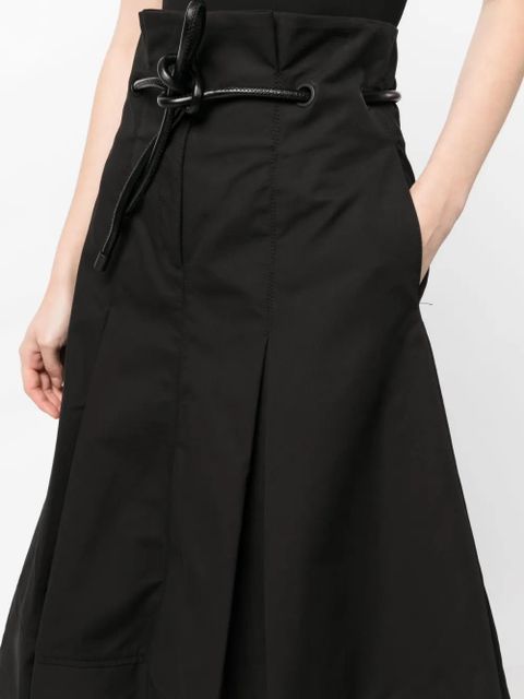3.1 Phillip Lim Origami high-waisted midi skirt - Black