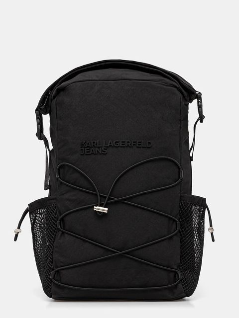Karl Lagerfeld Jeans plecak kolor czarny duży gładki A4M30172 - zdjęcie produktu nr 1