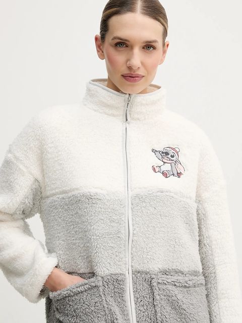 women'secret bluza piżamowa LILO & STITCH damskie kolor szary 4412221