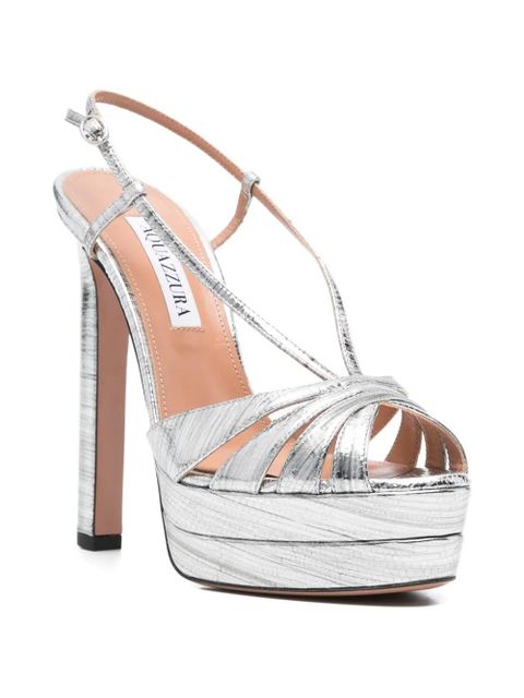 Aquazzura Aimée strappy sandals - Silver - zdjęcie produktu nr 2