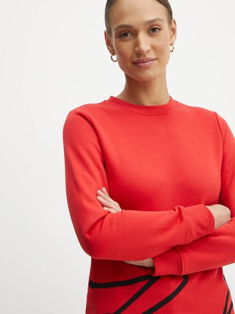 Karl Lagerfeld bluza damska kolor czerwony z aplikacją A1W20010