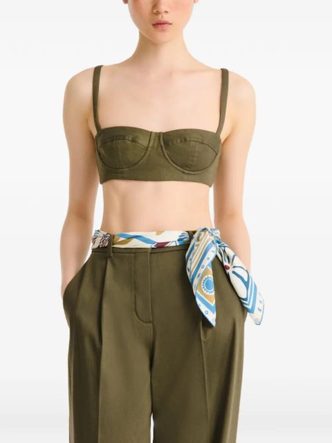 Longchamp Parisian Surf Club scarf - Blue - zdjęcie produktu nr 1