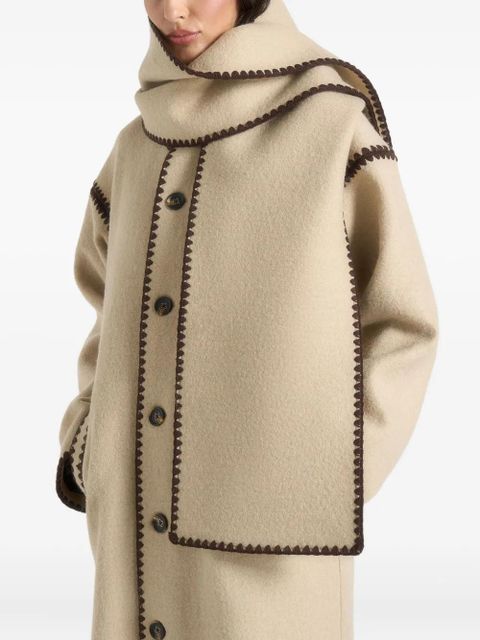 Manière De Voir Aube stitched scarf - Neutrals