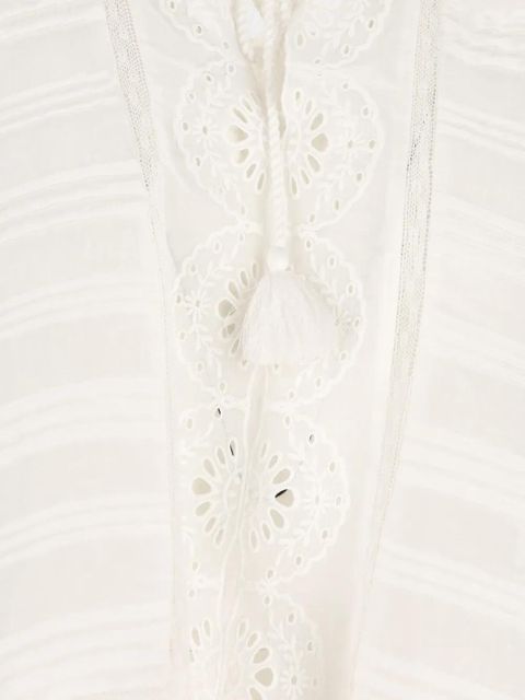 ISABEL MARANT ruffled eyelet shirt - White