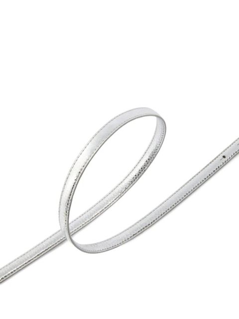 PINKO logo-buckle belt - Silver - zdjęcie produktu nr 2