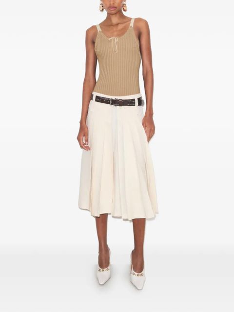Tory Burch pleated skirt - Neutrals - zdjęcie produktu nr 2
