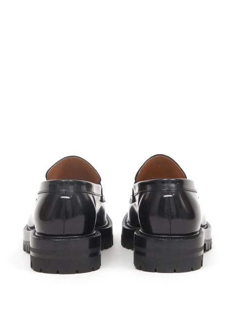 Maison Margiela Tabi leather loafers - Black