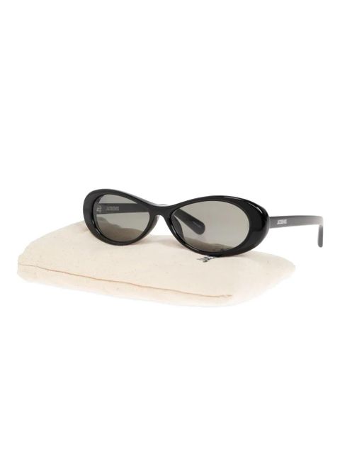 Jacquemus logo-print sunglasses - Black