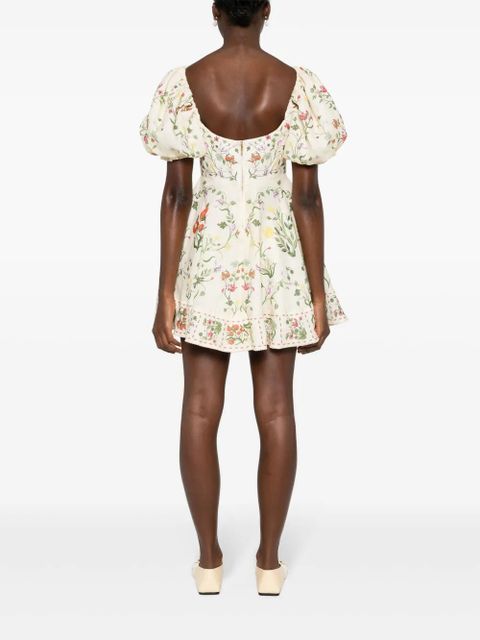 Agua By Agua Bendita Vuelo Cultivo linen dress - Neutrals