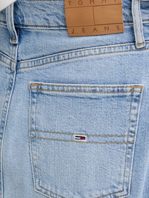 Tommy Jeans spódnica jeansowa kolor niebieski maxi prosta DW0DW20581