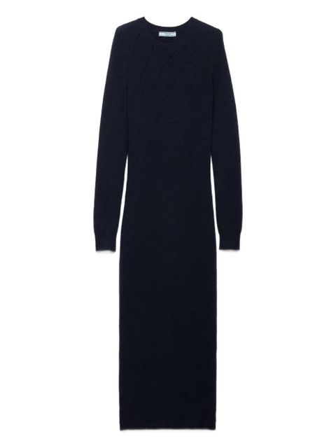 Prada crew-neck maxi dress - Blue - zdjęcie produktu nr 1