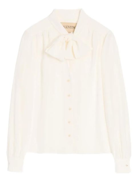 Valentino Garavani crepe de chine shirt - White - zdjęcie produktu nr 1