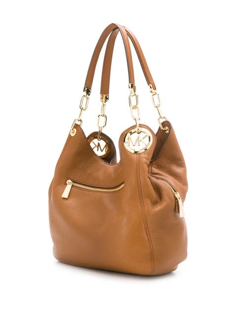 Michael Kors large Lillie shoulder bag - Brown
