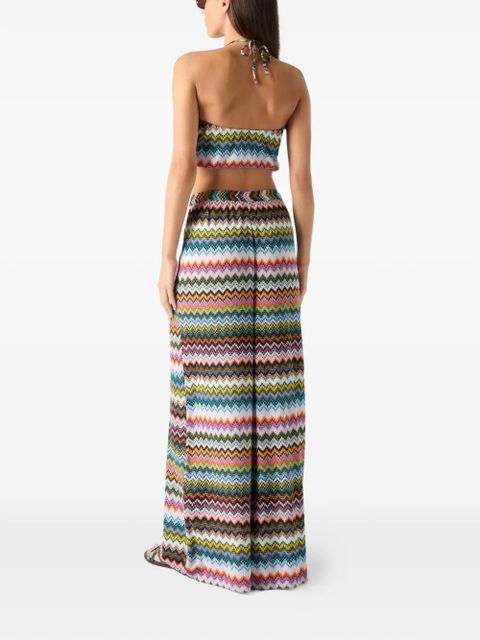 Missoni zigzag-pattern halter-neck top - Green