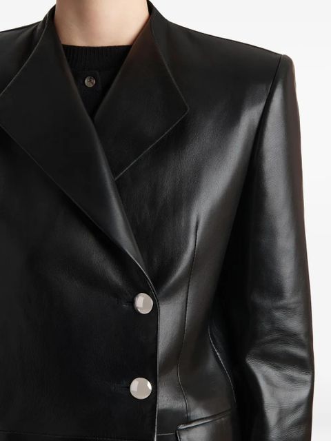 KHAITE button lambskin jacket - Black