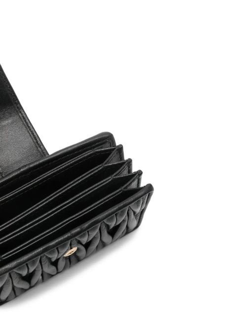 Miu Miu matelassé wallet - Black