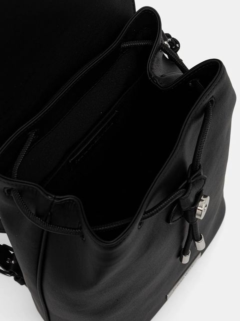 Karl Lagerfeld plecak IKON damski kolor czarny mały gładki B1W30002