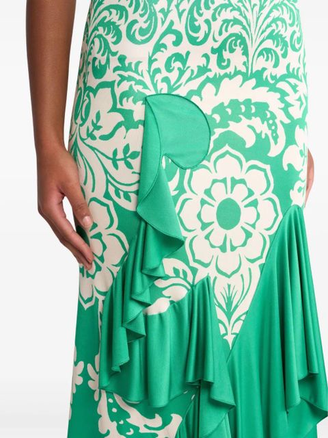 ETRO asymmetric skirt - Green