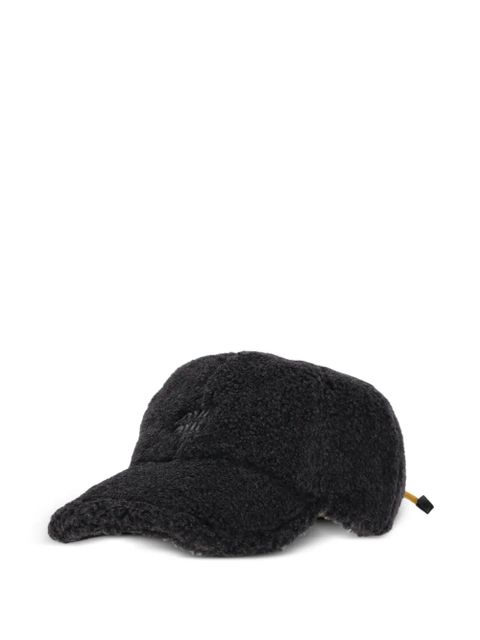 Miu Miu fleece baseball cap - Black