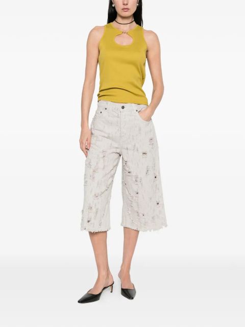 TWINSET sleeveless cut-out top - Green - zdjęcie produktu nr 2