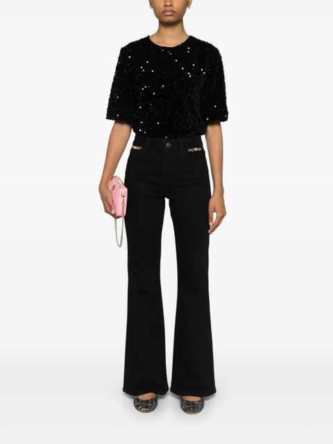 Maje sequinned velvet top - Black - zdjęcie produktu nr 2