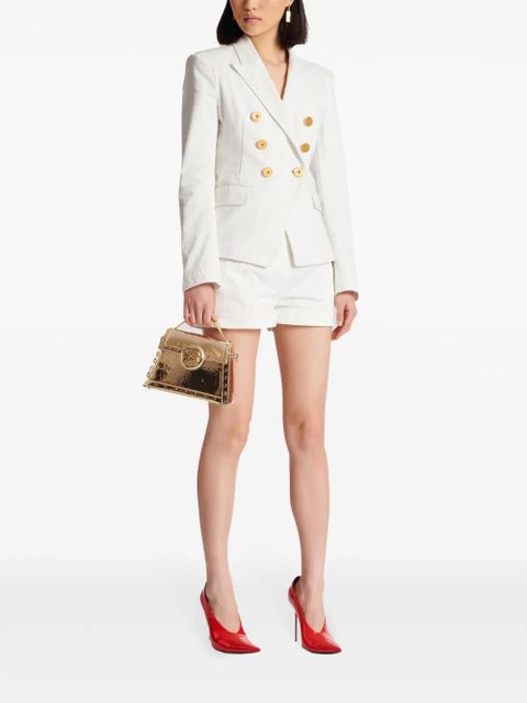 Balmain 6-Button double-breasted denim blazer - White - zdjęcie produktu nr 2