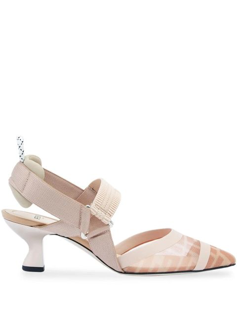 FENDI Colibrì FF motif slingback pumps - Pink - zdjęcie produktu nr 1