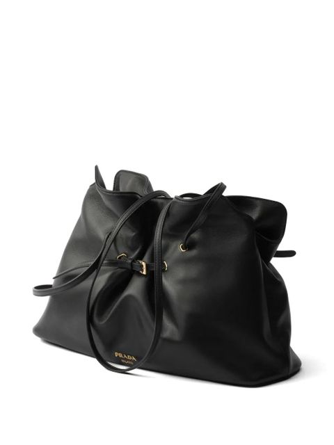 Prada Dada large nappa leather tote bag - Black
