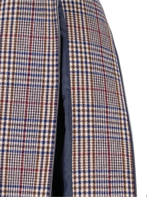 The Frankie Shop Baxter plaid-pattern bomber jacket - Grey