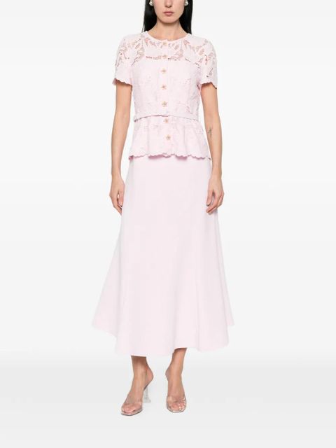 Self-Portrait lace belted dress - Pink - zdjęcie produktu nr 2