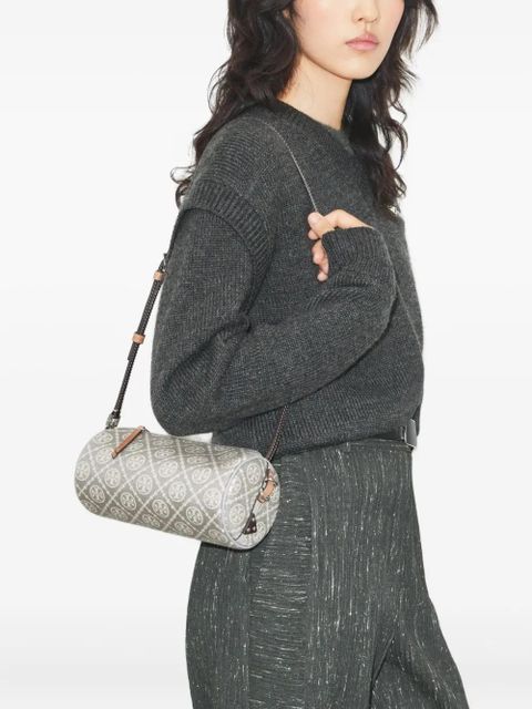 Tory Burch monogram cylinder utility cross body bag - Grey - zdjęcie produktu nr 2