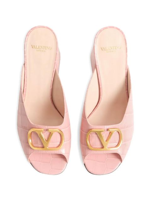 Valentino Garavani vlogo slide sandals - Pink